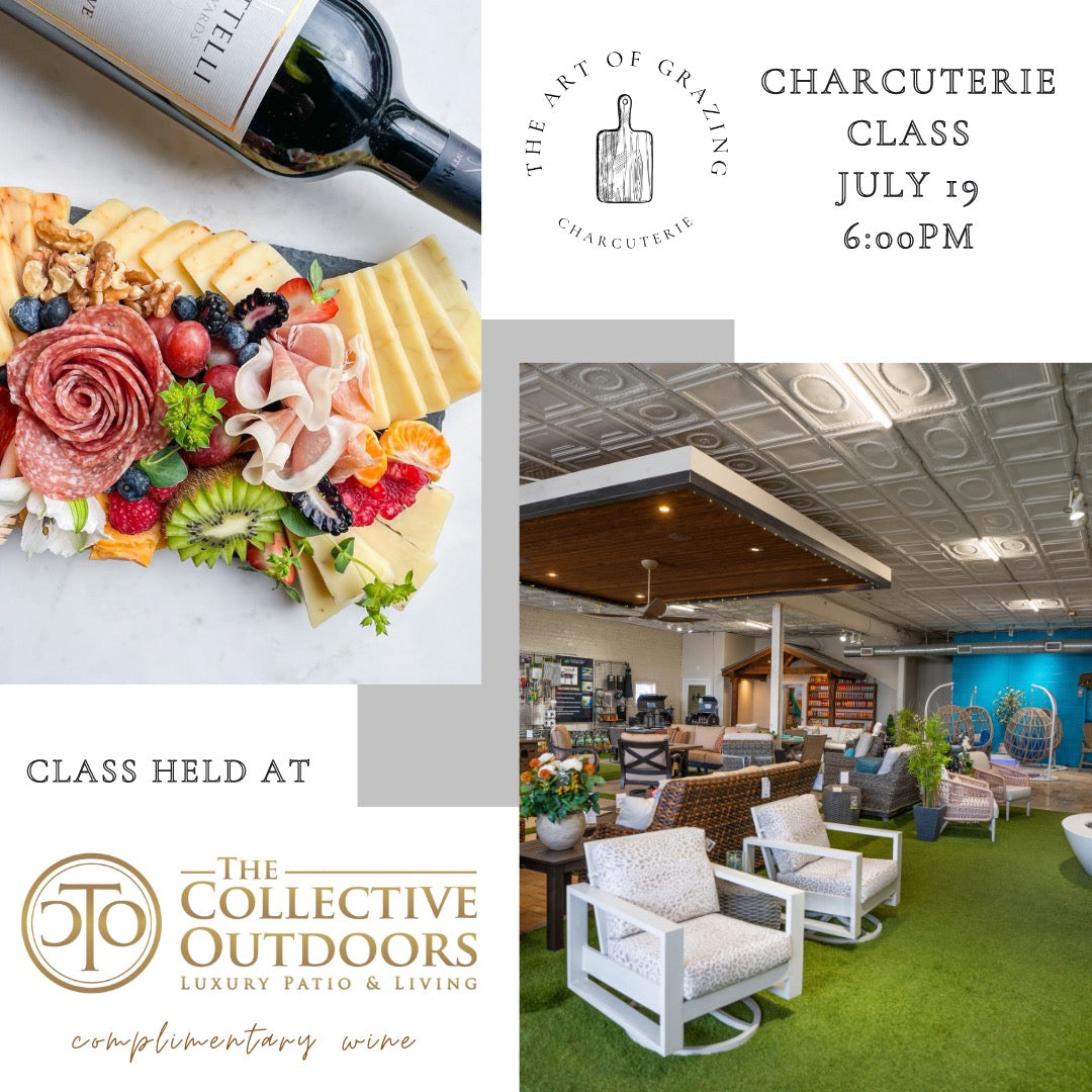 Charcuterie Class at THE COLLECTIVE OUTDOORS, Friday July 19th, 6pm